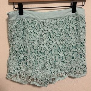 Moon Collection High Rise Lace Cotton Shorts 🩵✨